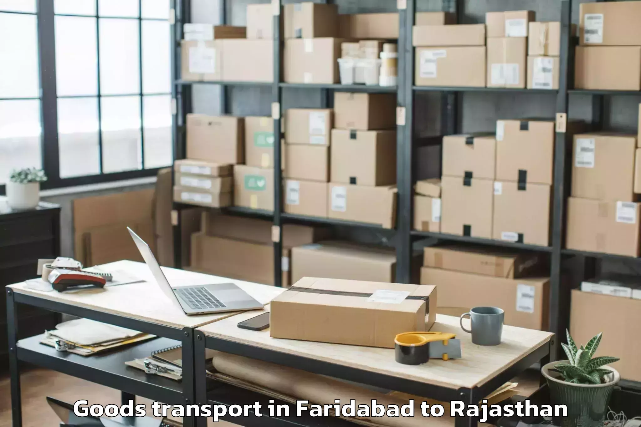 Faridabad to Maharaja Ganga Singh Universit Goods Transport